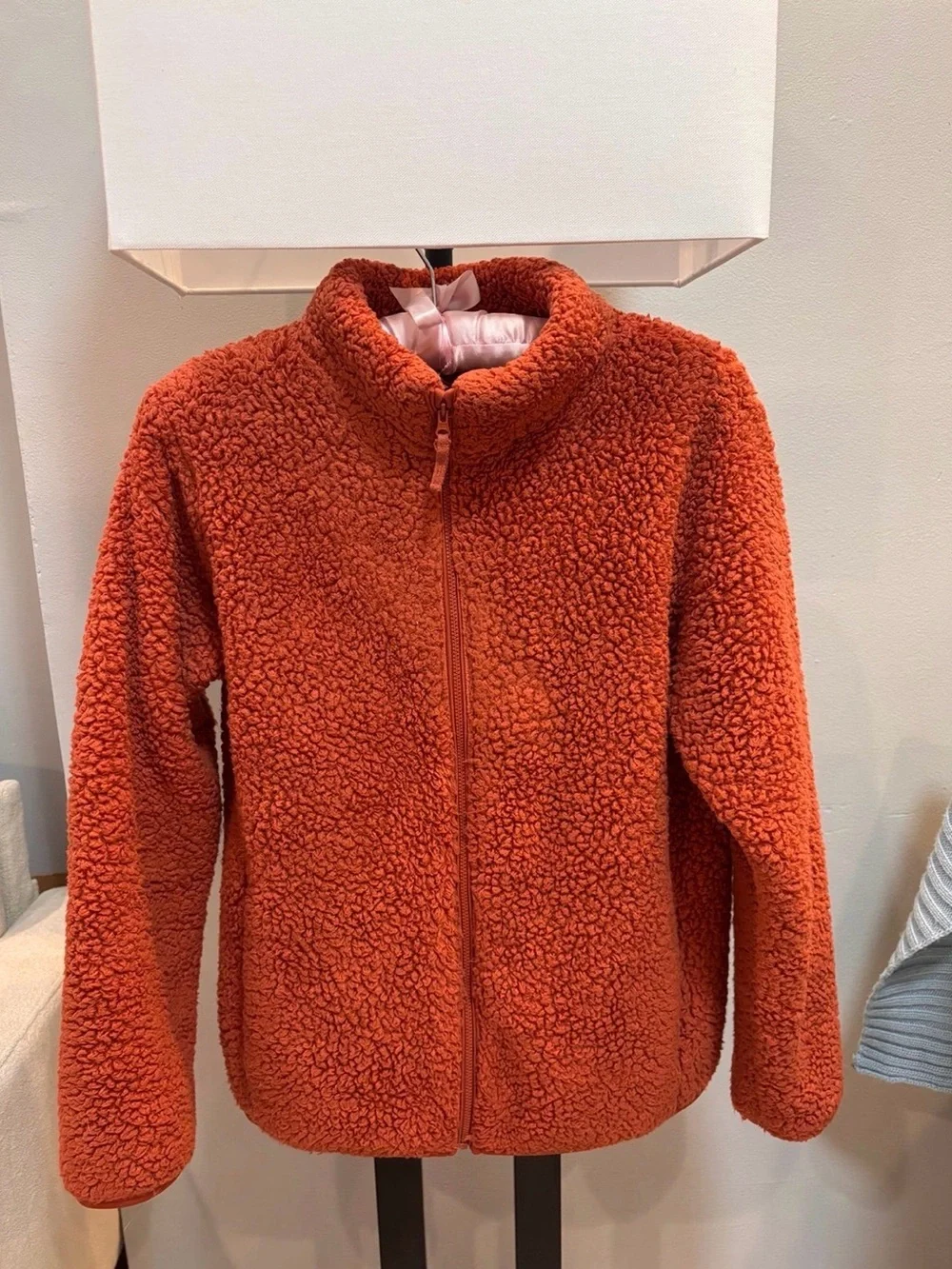 Uniqlo Fluffy Yarn Fleece Full Zip Kids Jacket Size 13 Y